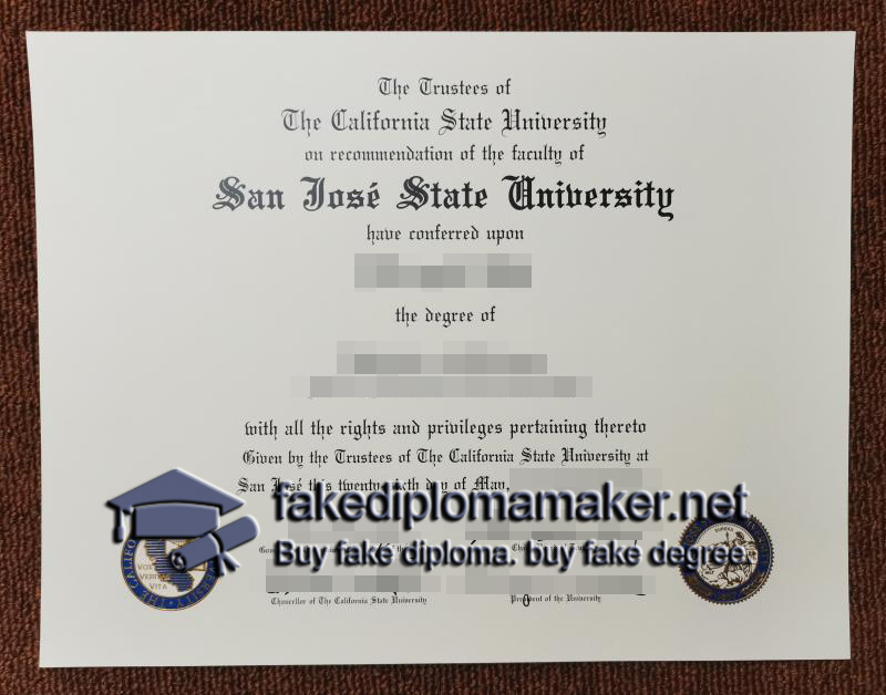 SJSU diploma