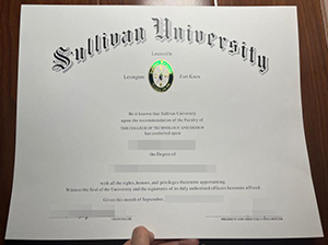 Sullivan University diploma copy