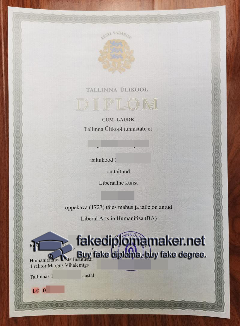 Tallinn University diploma