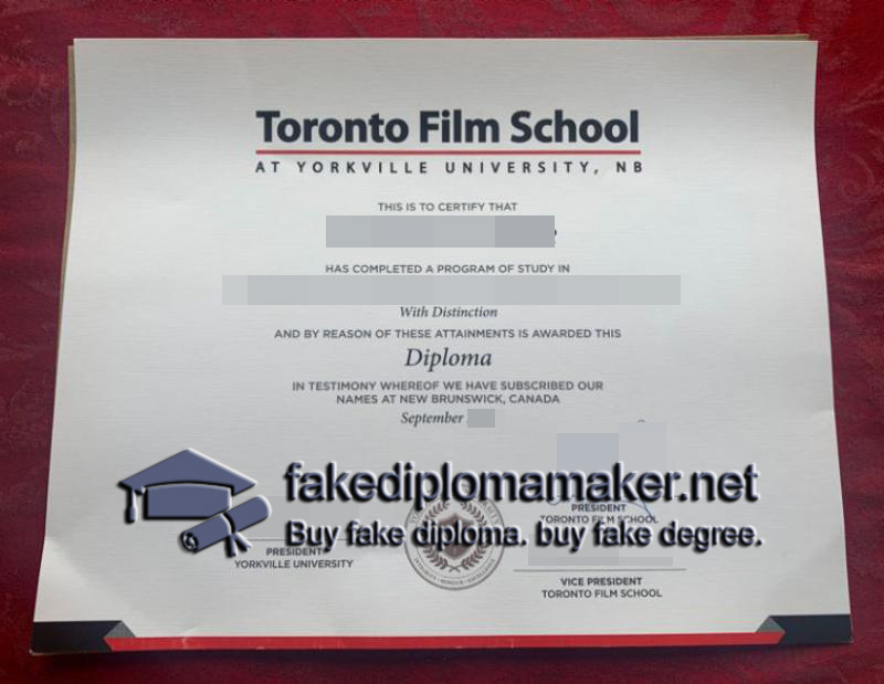 Toronto Film School diploma
