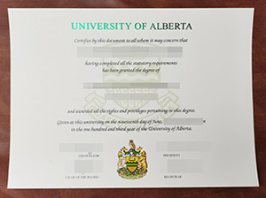 University of Alberta diploma copy