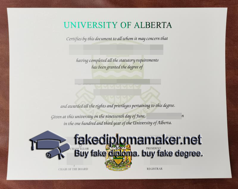 University of Alberta diploma