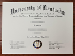 University of Kentucky diploma copy