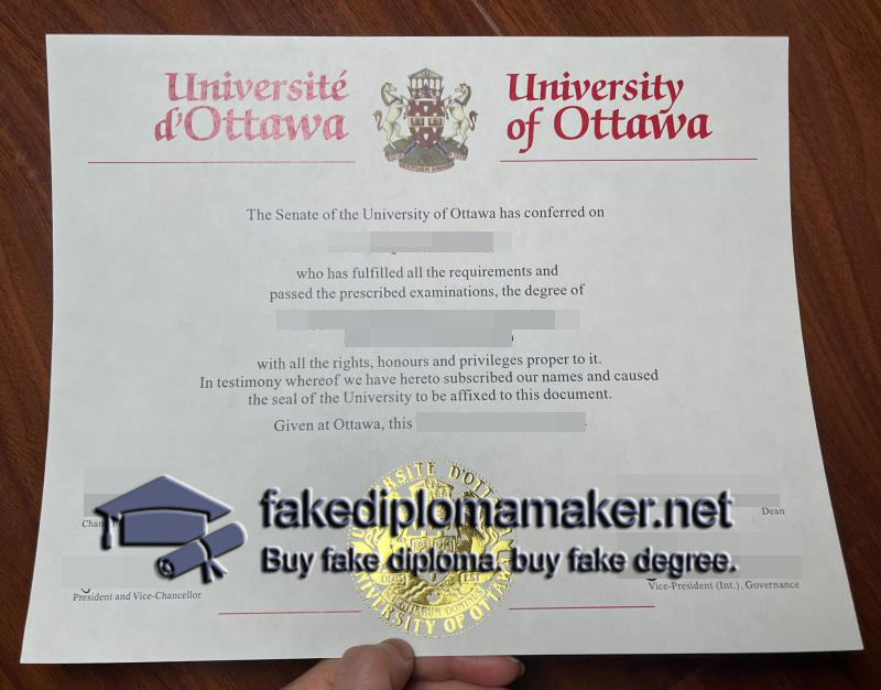 University of Ottawa diploma