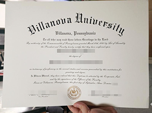 Villanova University diploma copy