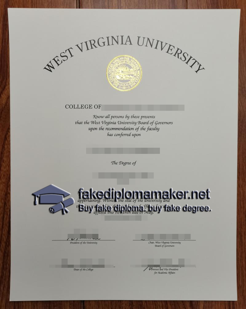 WVU diploma