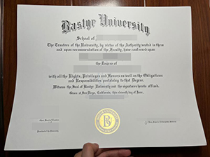 Bastyr University diploma copy