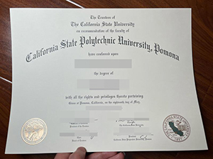 Cal Poly Pomona degree copy