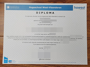 Hogeschool West-Vlaanderen diploma copy