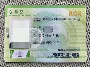 Korea permanent residency copy