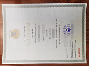 Tallinn University diploma copy