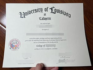 UL Lafayette diploma copy