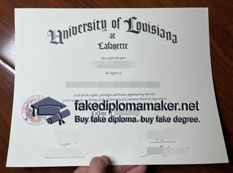 UL Lafayette diploma