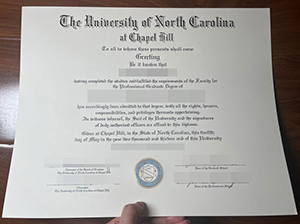 UNC Chapel Hill diploma copy