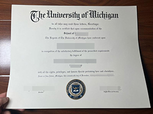 University of Michigan diploma copy