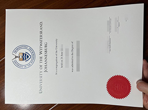 University of the Witwatersrand diploma copy