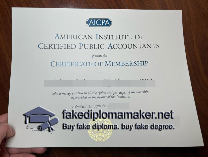 AICPA Certificate