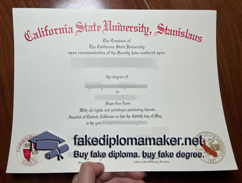 CSU Stanislaus diploma
