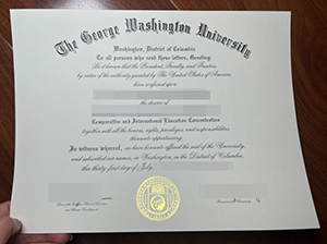 George Washington University diploma-1