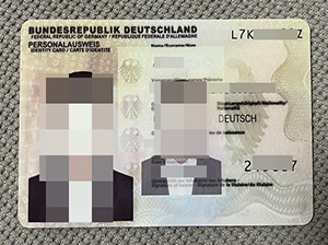 Germany Identity Card copy