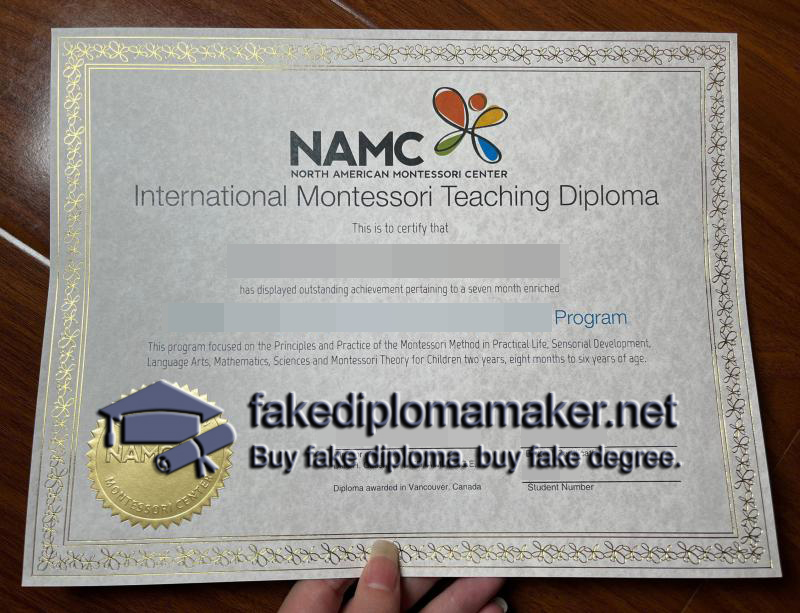 NAMC Certificate