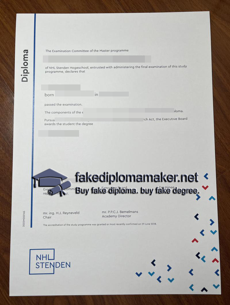 NHL Stenden diploma