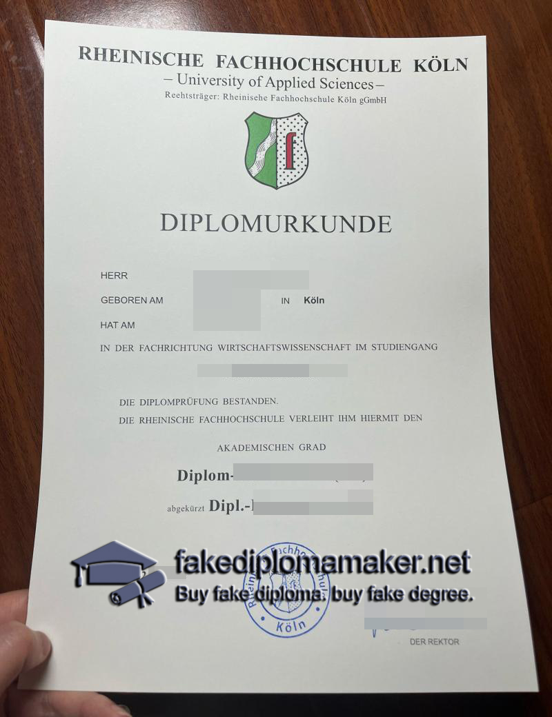 Rheinische Fachhochschule Köln diploma