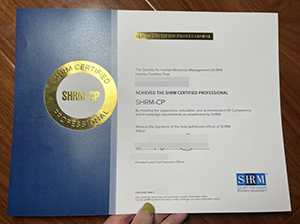 SHRM Certificate copy