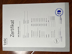 Telc Deutsch B2 Certificate copy