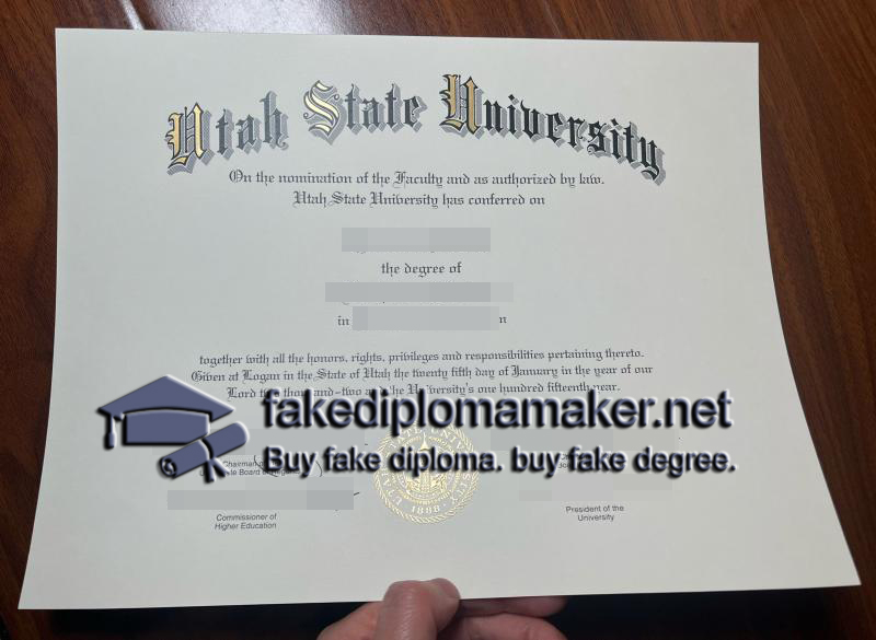Utah State University diploma