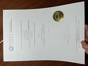 Community College of City University diploma copy