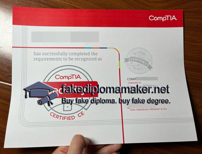 CompTIA Certificate