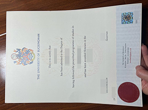 University of Buckingham diploma copy