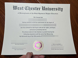 West Chester University diploma copy