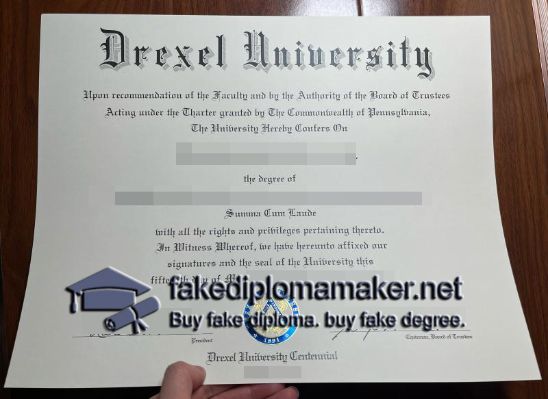 Drexel University diploma