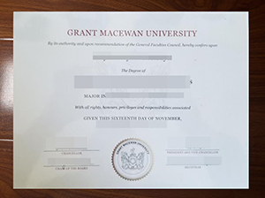 Grant MacEwan University diploma copy