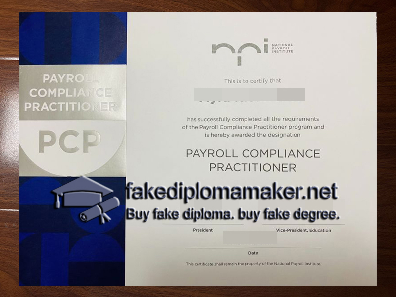 PCP Certificate