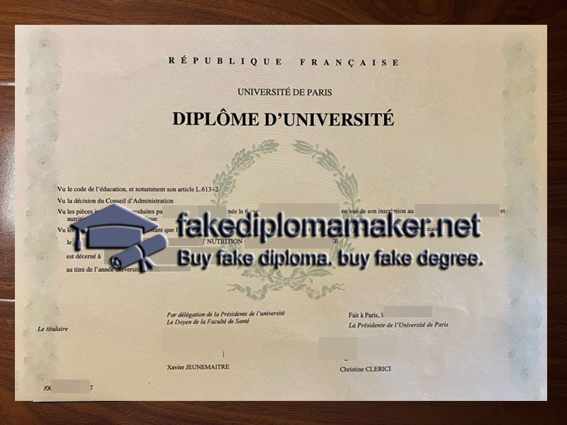 Université de Paris diploma