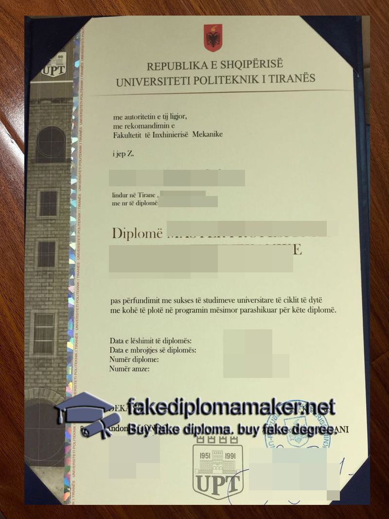 Universiteti Politeknik i Tiranës diploma