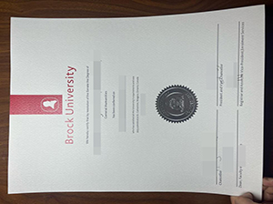 Brock University diploma copy