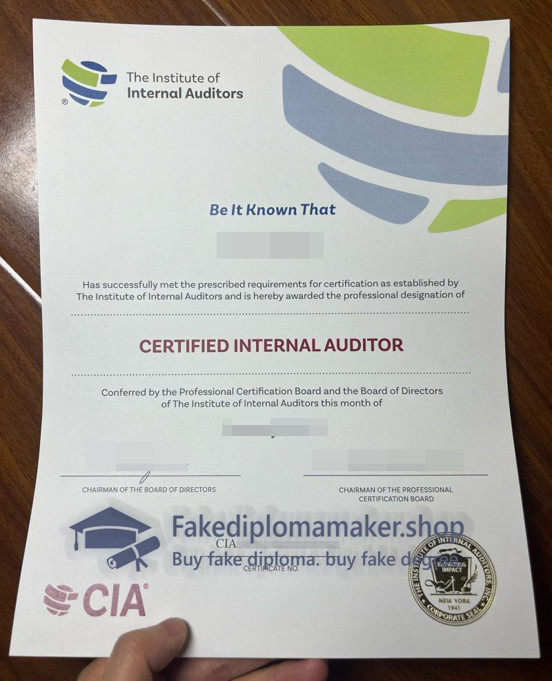 CIA Certificate