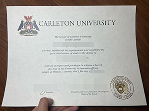 Carleton University degree copy