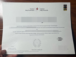 Istanbul Bilgi University diploma replica