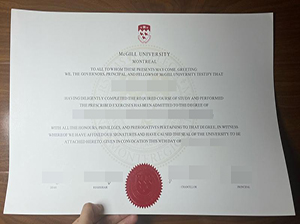 McGill University diploma copy