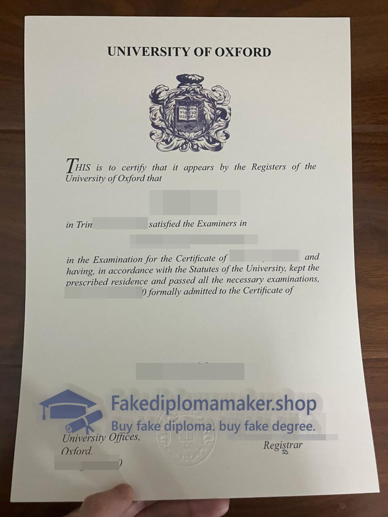 Oxford diploma