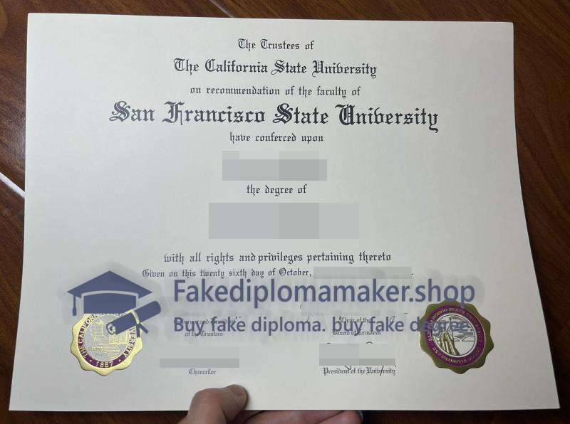 SFSU diploma