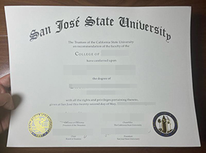 SJSU degree copy