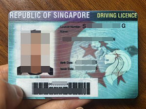 Singapore Driving Licence copy