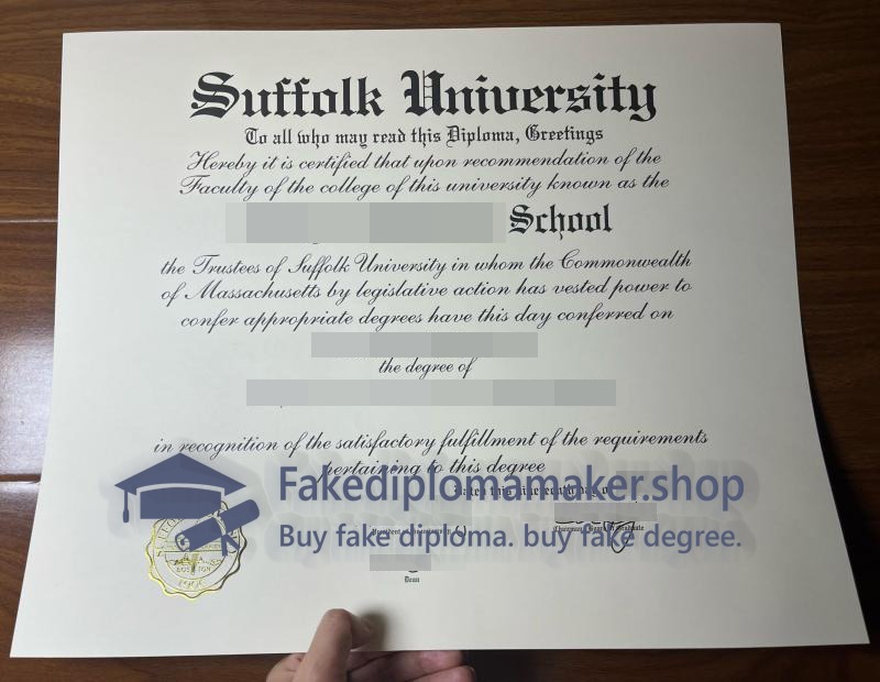 Suffolk University degree