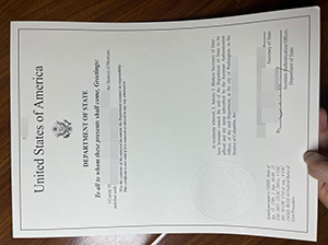 USA legalization certificate copy